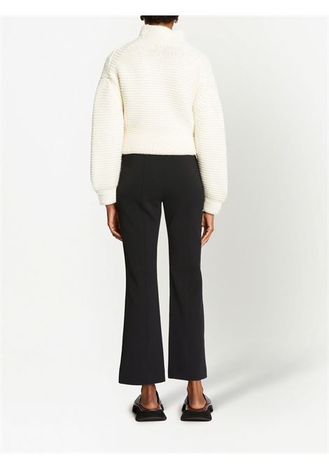 Black Bi-Stretch Crepe Flared Pants - women PROENZA SCHOULER WHITE LABEL | WL2246136001